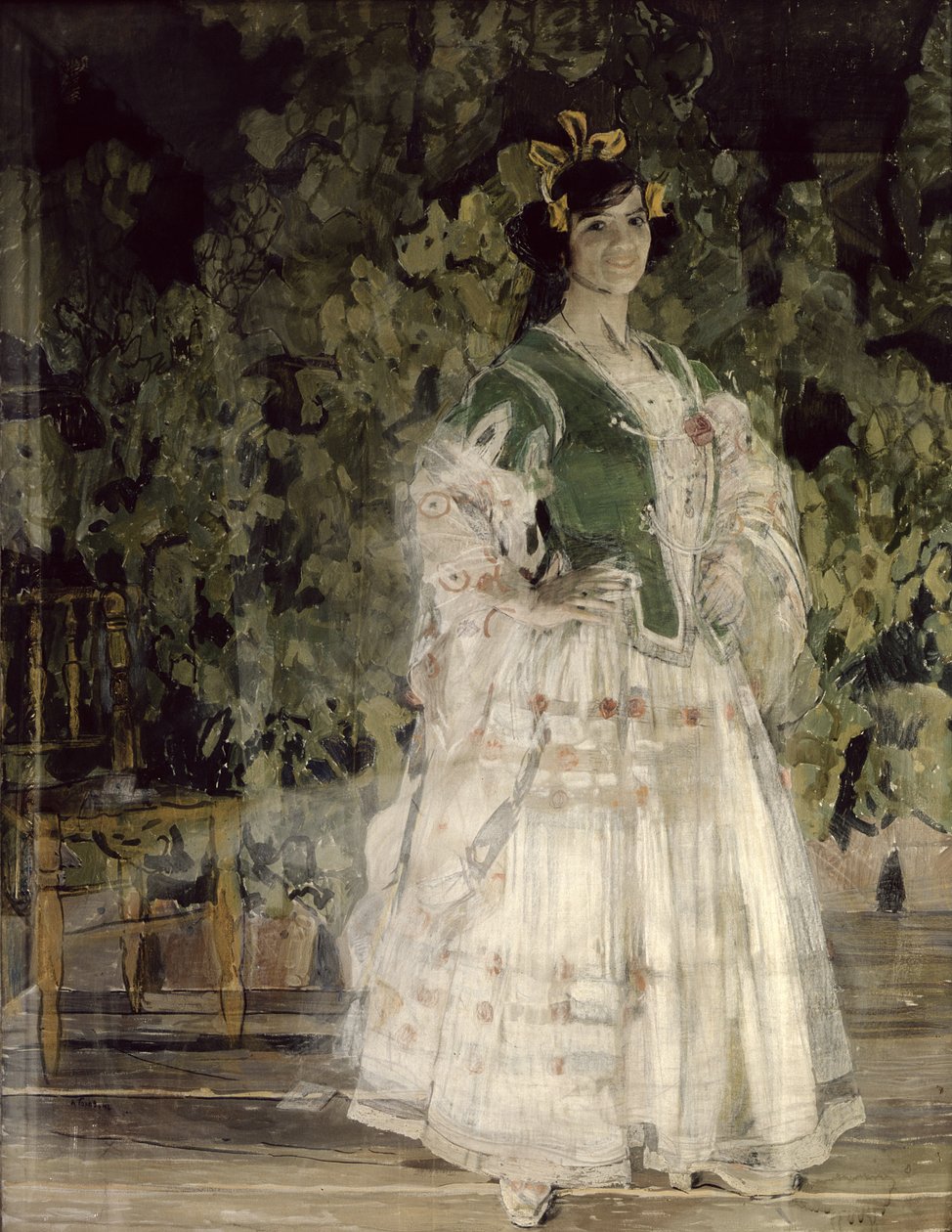 Portrett av Maria Kusnetsova-Benois som Carmen, 1908 (tempera og pastell på lerret) av Aleksandr Jakovlevic Golovin
