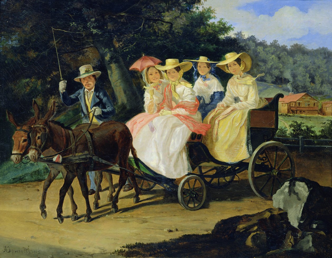 Et løp, 1845-46 av Aleksandr Pavlovich Bryullov