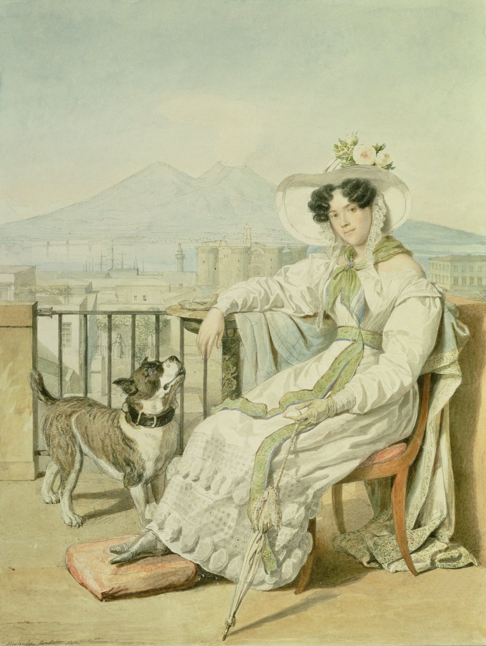 Portrett av prinsesse Natalia Golitsin, 1822-26 av Aleksandr Pavlovich Bryullov