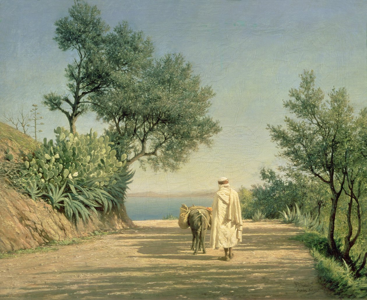 Veien til havet, Algerie, 1883 av Aleksandr Pavlovich Bryullov