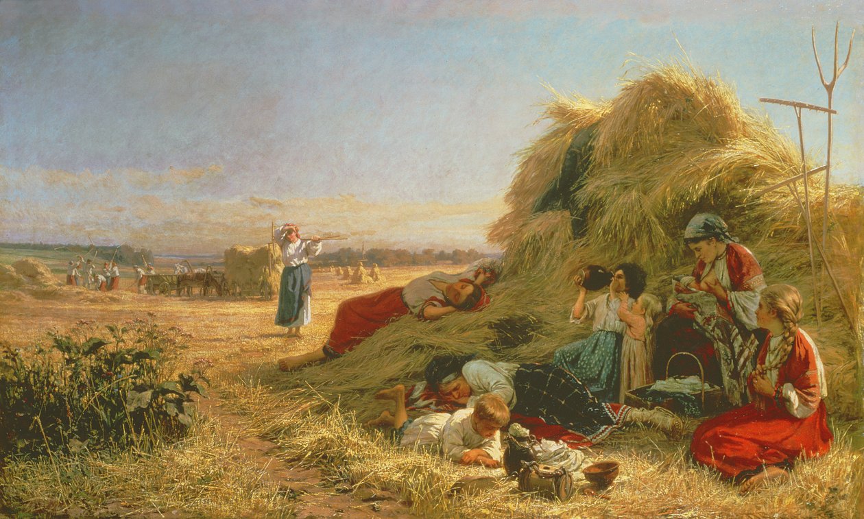 Arbeid i feltene av Aleksandr Pavlovich Bryullov