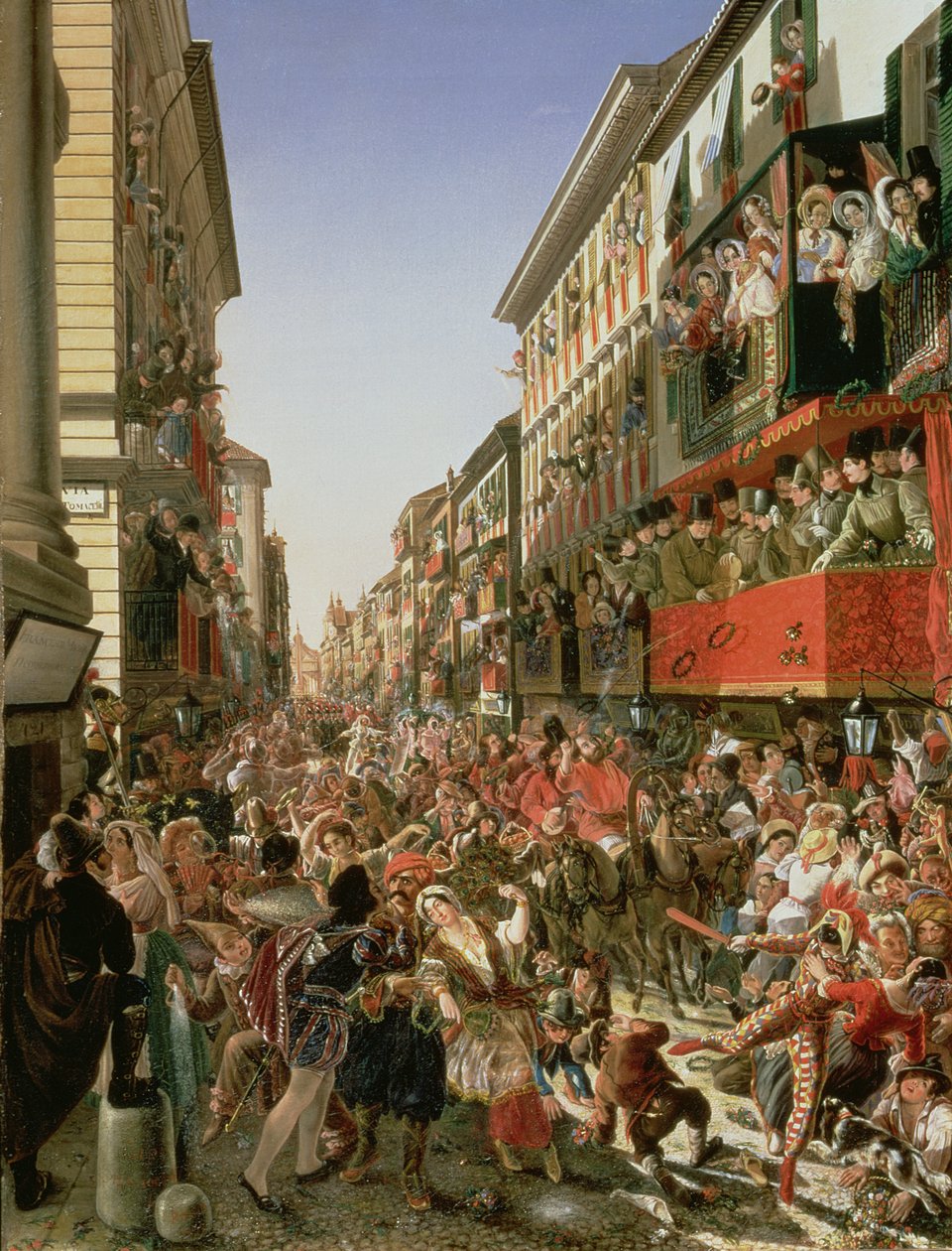 Karneval i Roma, 1839 av Aleksandr Petrovich Myasoedov