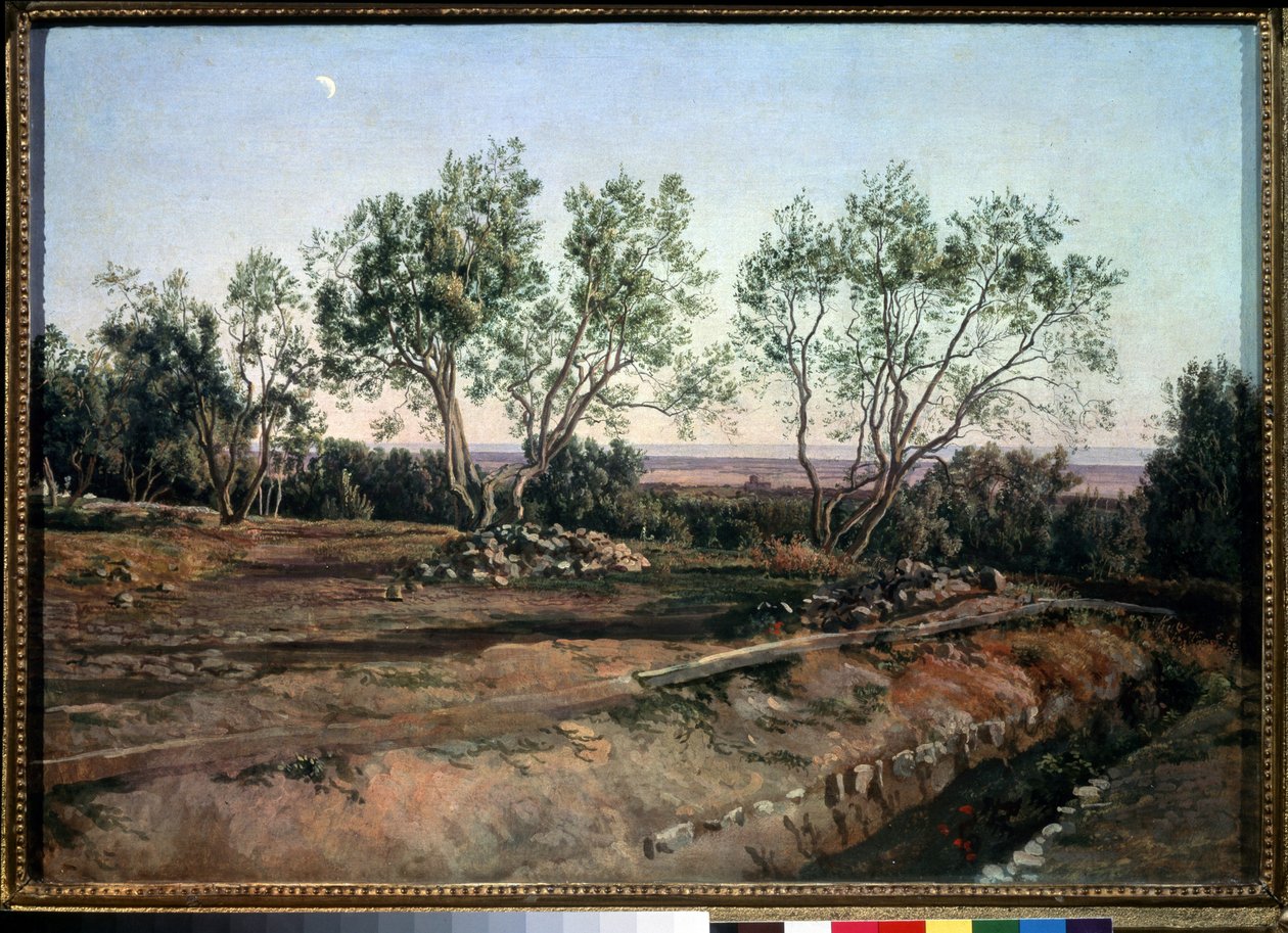 ""Oliventrær nær Albano-kirkegården"" Maleri av Alexander Ivanov (1806-1858) 1845 State Tretyakov Gallery, Moskva av Aleksandr Andreevich Ivanov