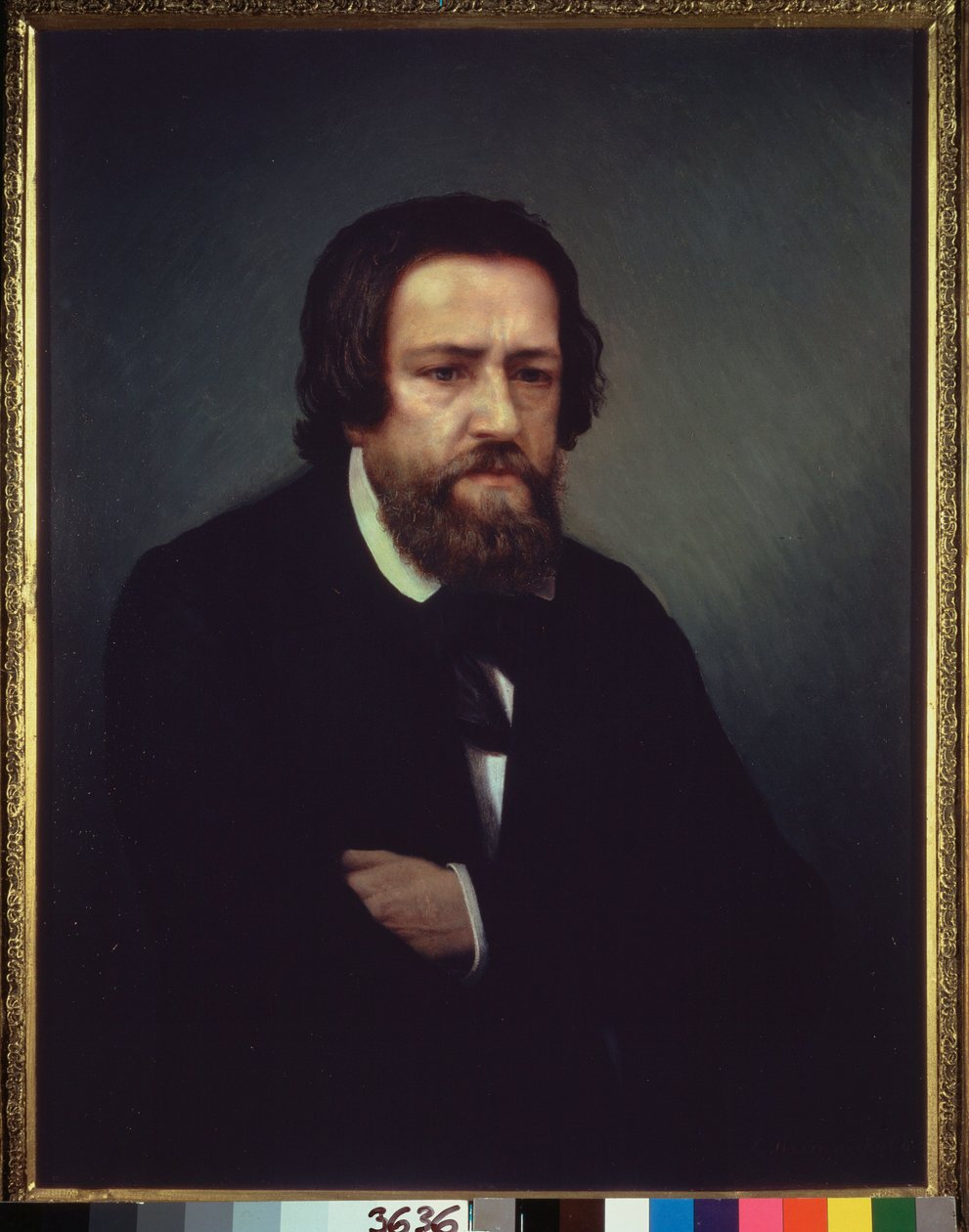 Portrett av kunstneren Alexander Ivanov (1806-1858). Maleri av Sergei Petrovich Postnikov (1825-1880), olje på lerret. Russisk kunst fra 1800-tallet. Statens Tretyakov-galleri, Moskva. av Aleksandr Andreevich Ivanov