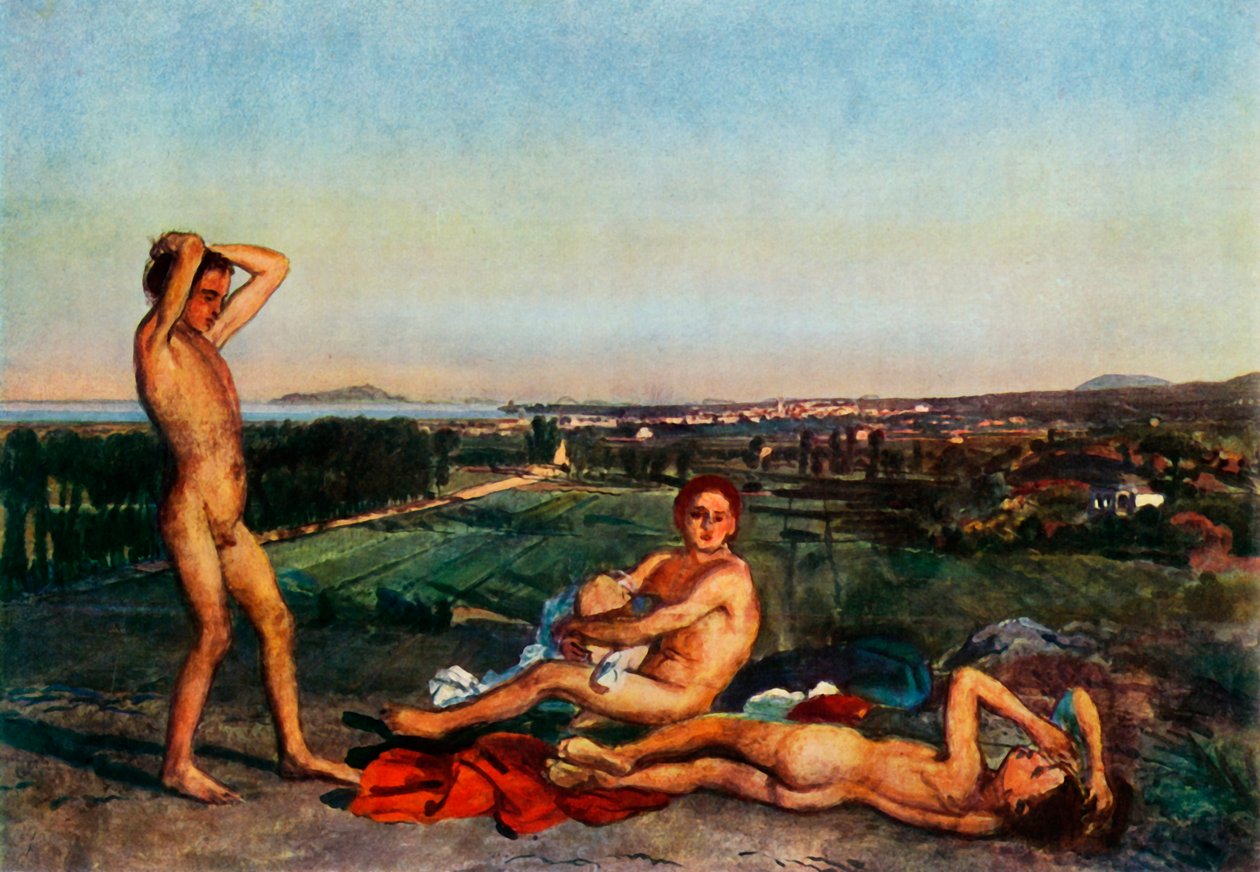 På stranden i Napolibukten, 1830-tallet, 1965. av Aleksandr Ivanov