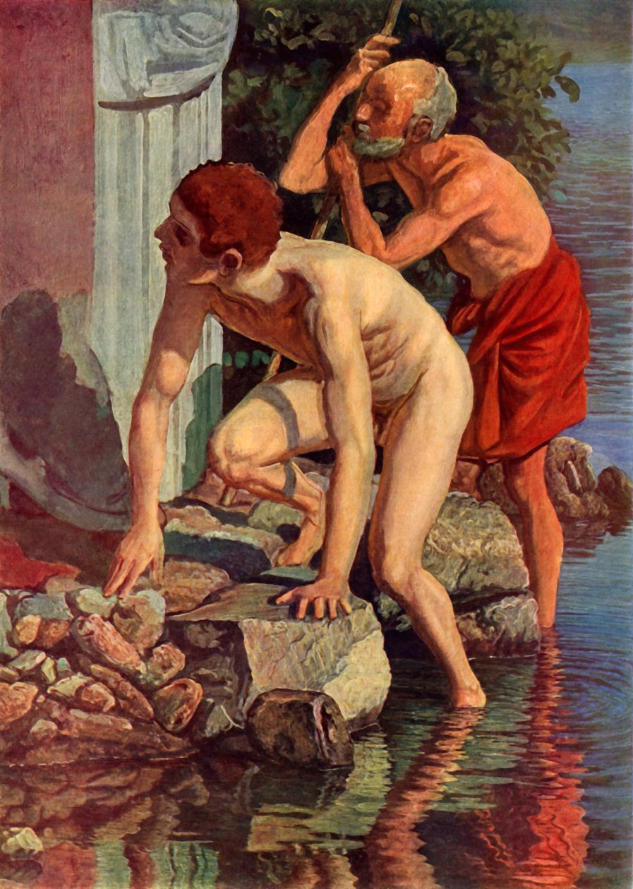 Skisse for bildet Kristus viser seg for mengden, ca 1830-tallet, 1965. av Aleksandr Ivanov