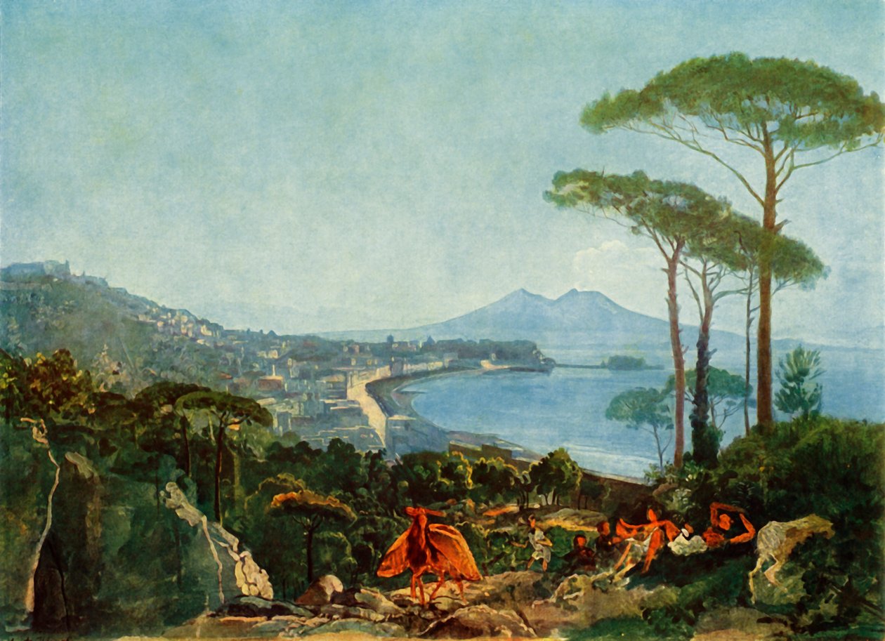 Utsikt over Napoli fra veien til Pozzuoli, ca 1830-tallet, 1965. av Aleksandr Ivanov