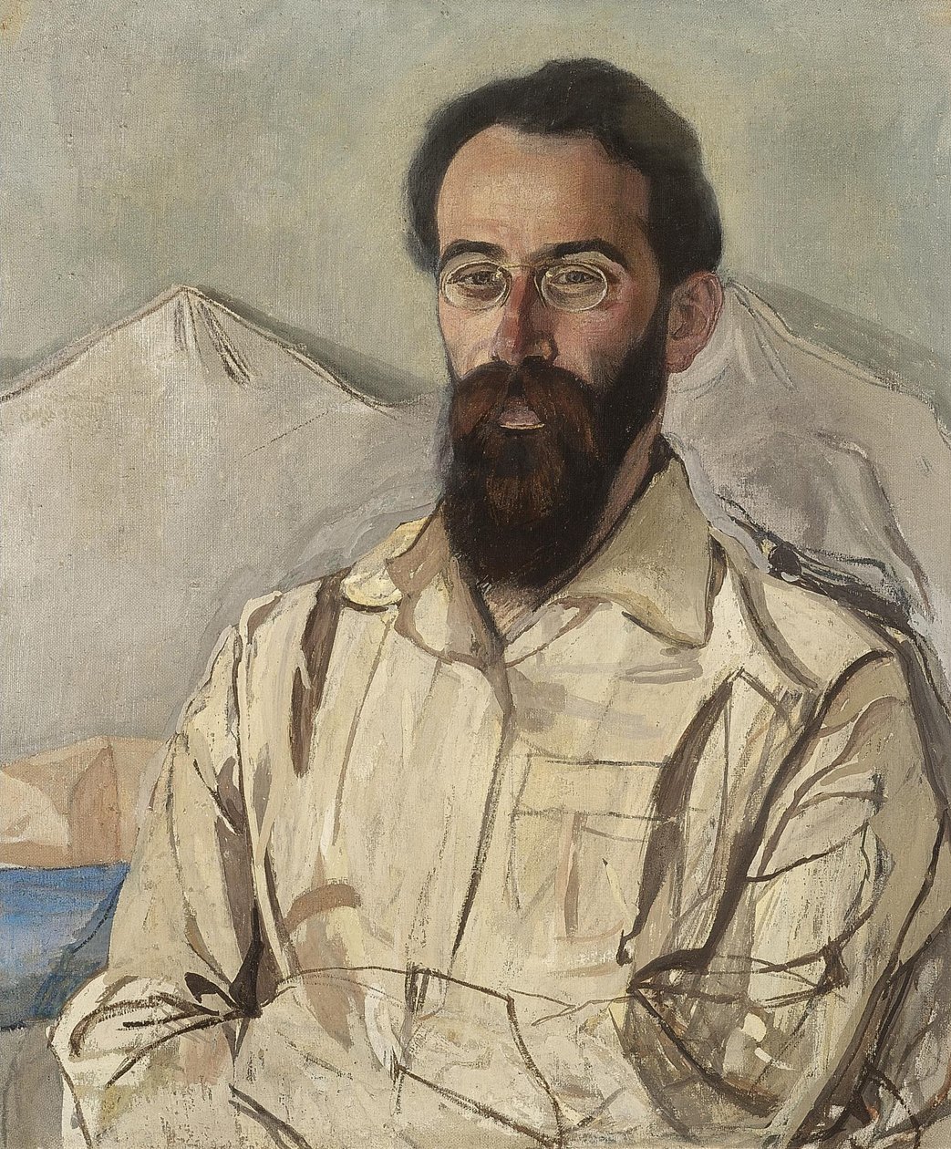 Portrett av Friedrich Eduardovich Krimmer 1888-1963, 1919 av Aleksandr Jakovlevic Golovin