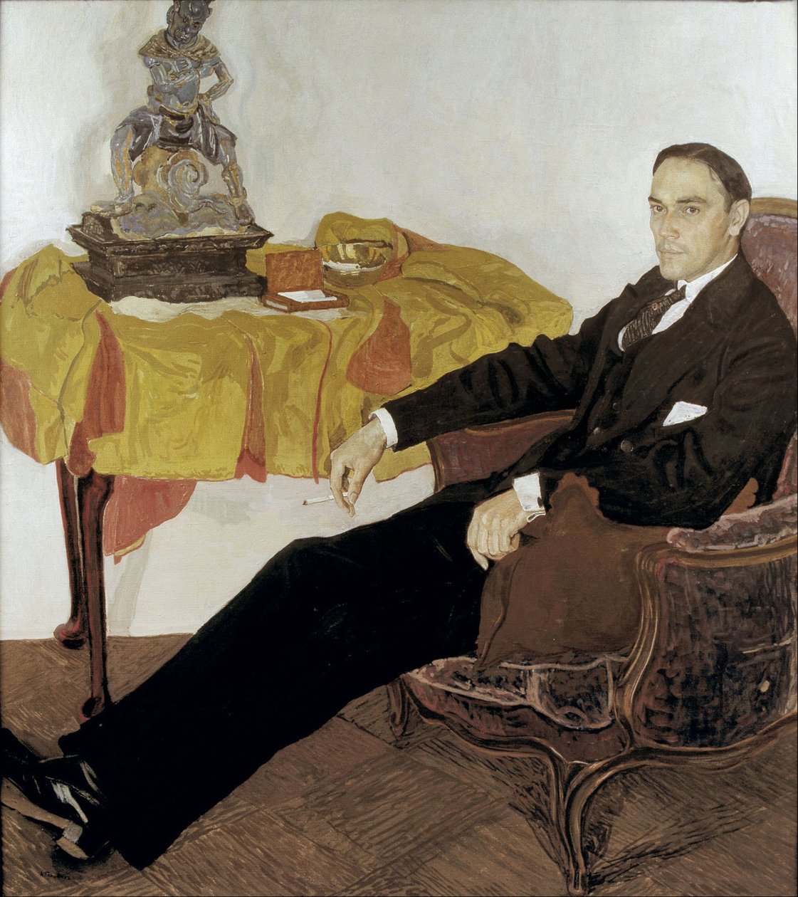 Portrett av Mikhail Ivanovich Tereshchenko 1886-1956, 1911-1914 av Aleksandr Jakovlevic Golovin