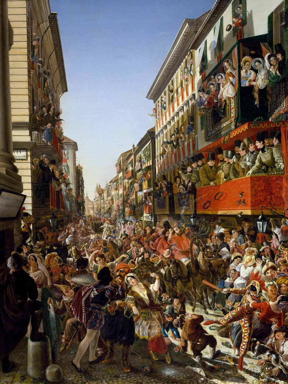 Karneval i Roma av Aleksandr Petrovich Myasoedov