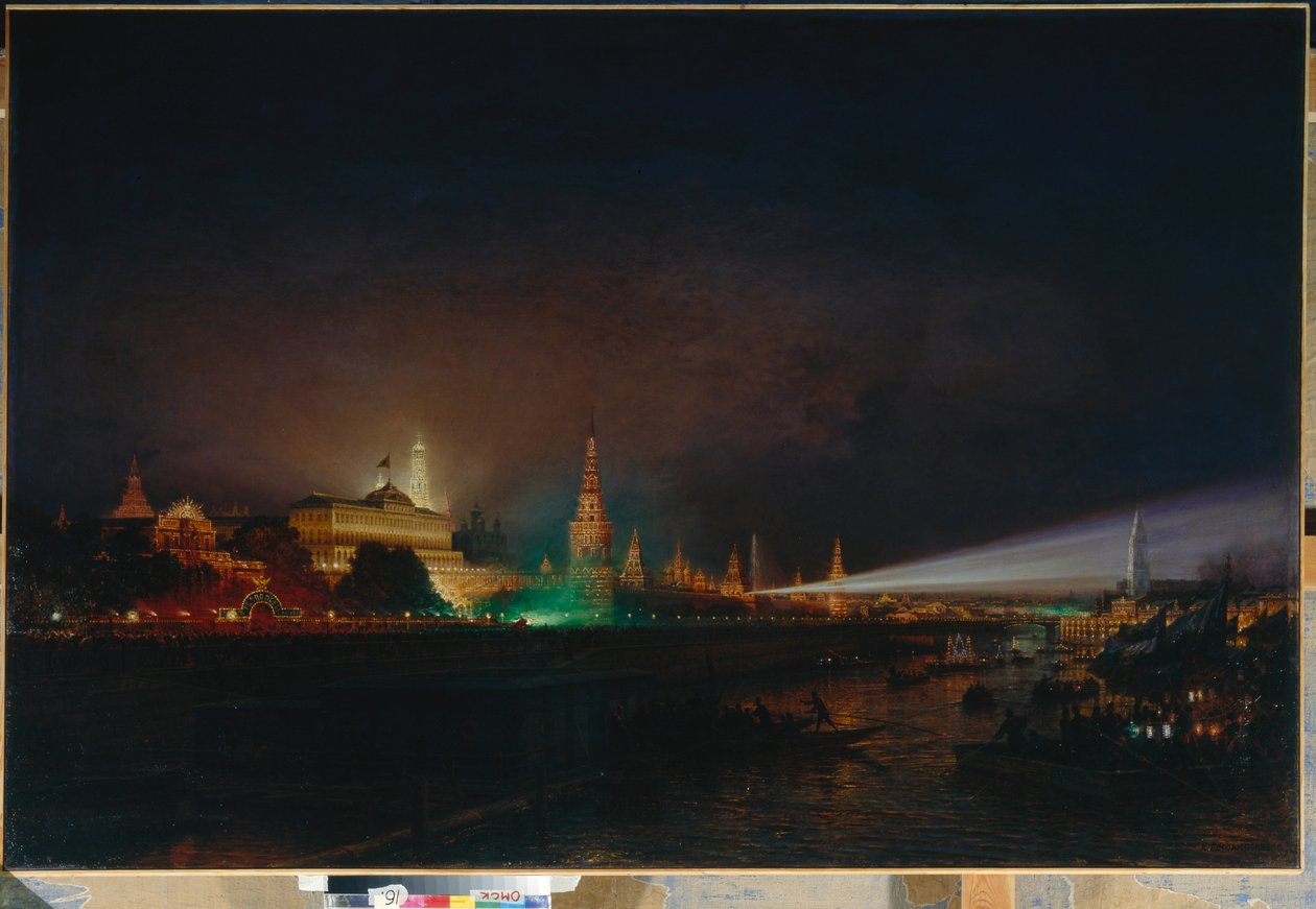 Belysning av Kreml, 1883 av Aleksei Petrovich Bogolyubov