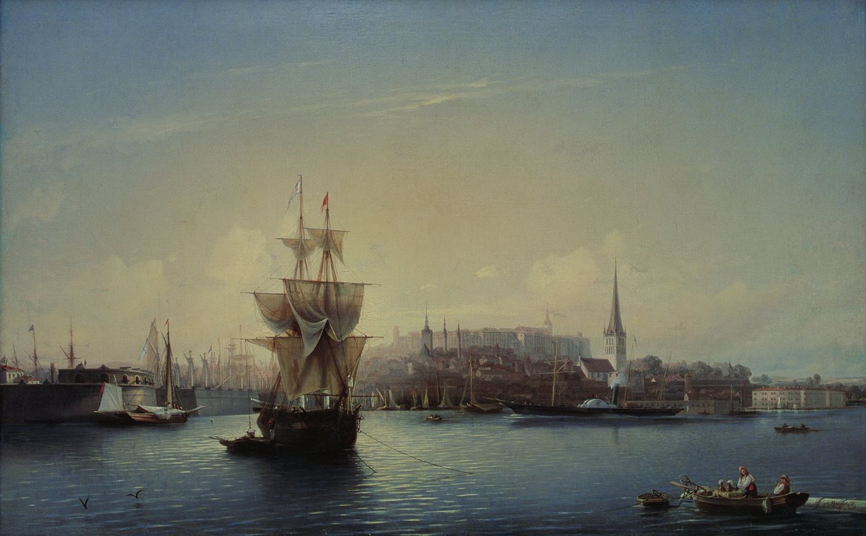 Tallinn havn, 1853 av Aleksei Petrovich Bogolyubov