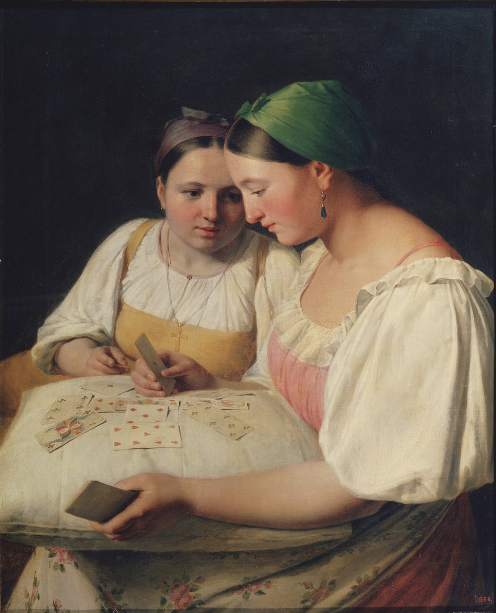 Fortune Forteller, 1842 av Aleksei Gavrilovich Venetsianov