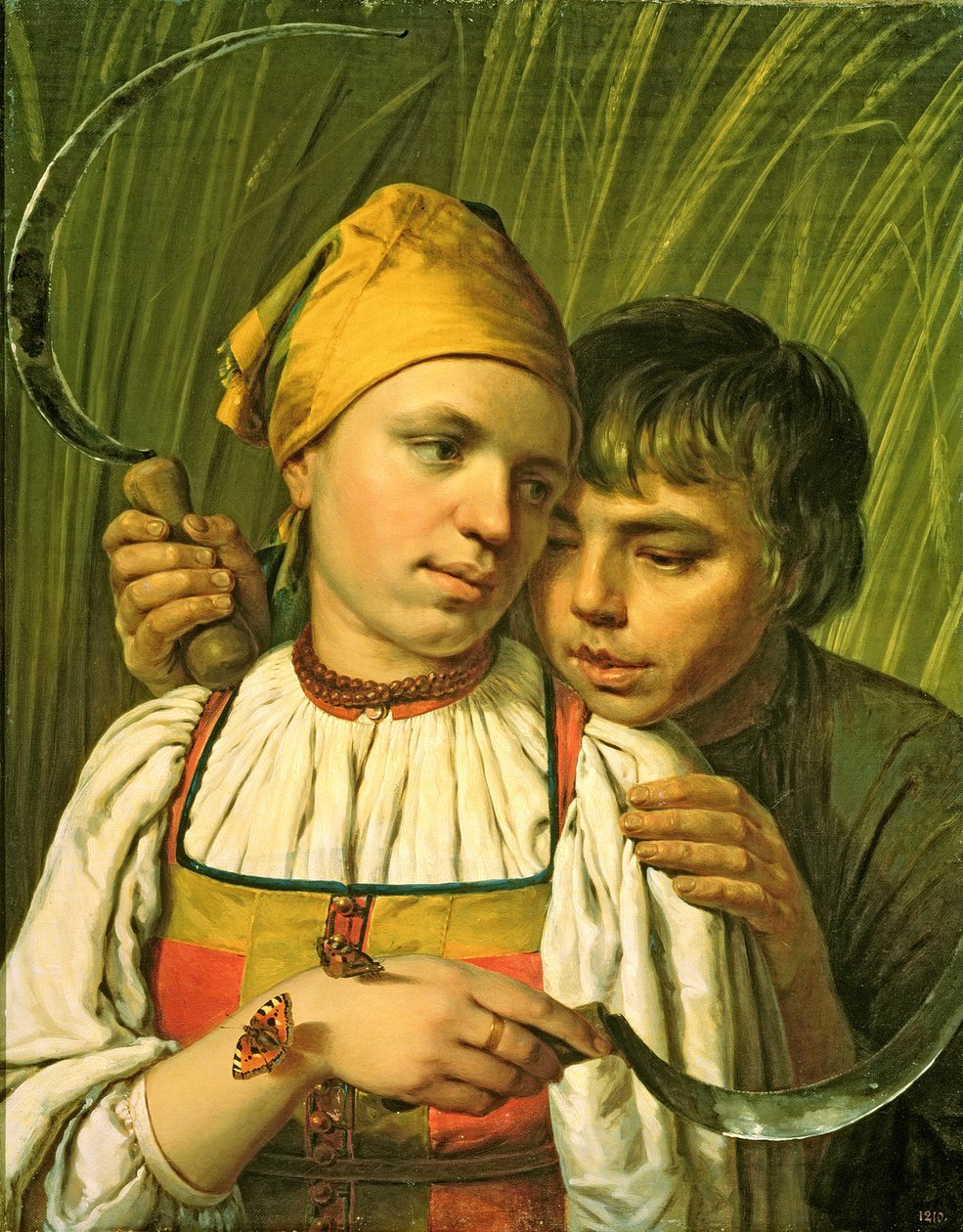 The Reapers (olje på lerret) av Aleksei Gavrilovich Venetsianov