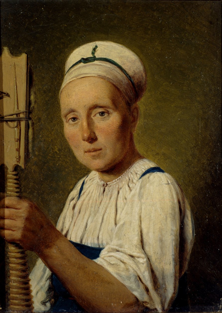 Spinneren, 1830-tallet av Aleksei Gavrilovich Venetsianov