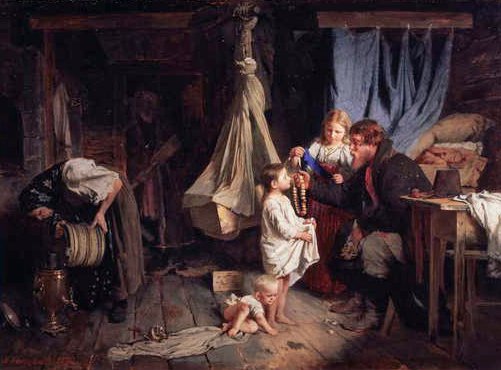 Retur fra byen, 1870 av Aleksei Ivanovich Korzukhin