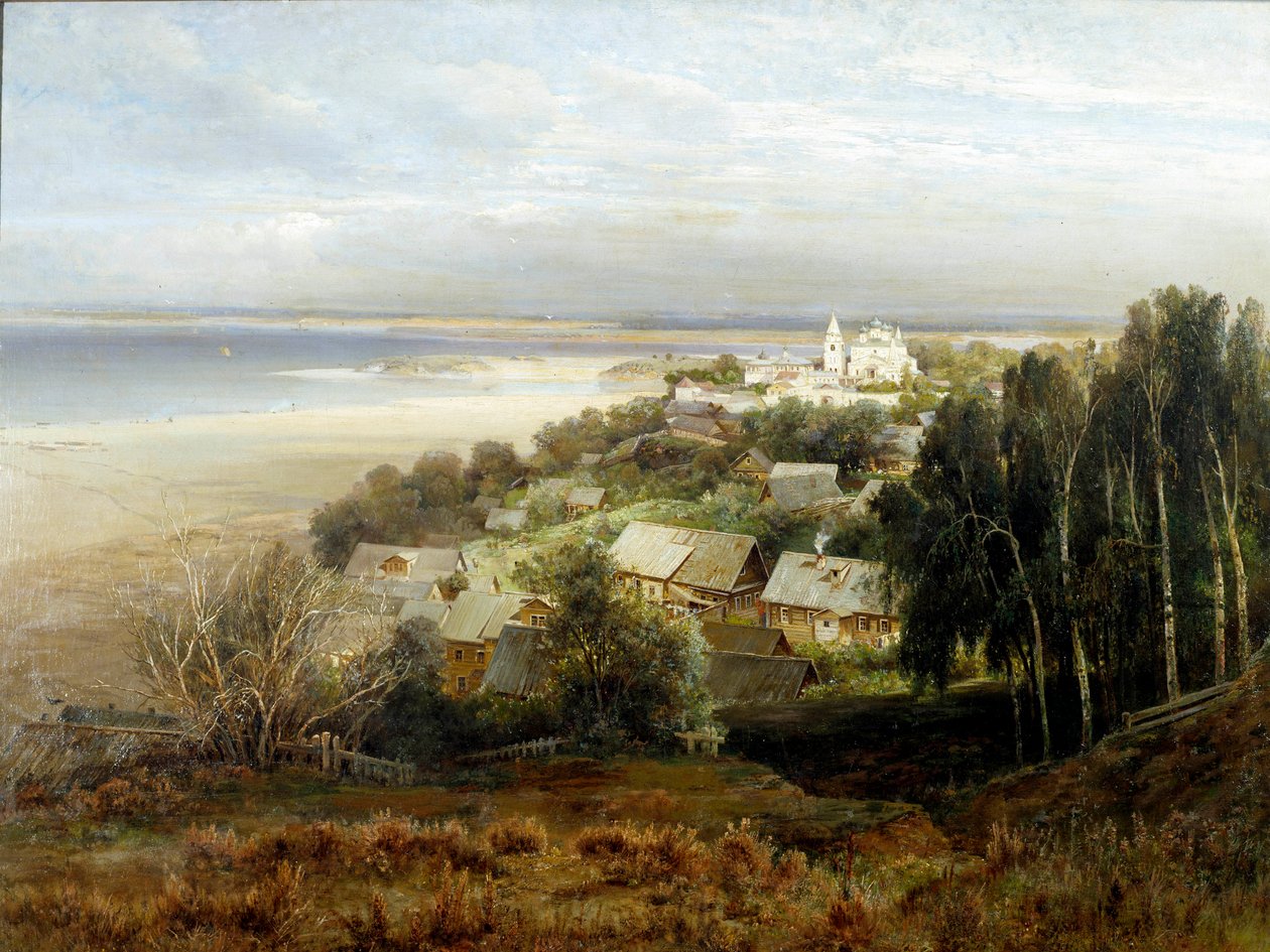 Pechersk-klosteret. Maleri av Alexei Savrasov (Savrasov) (1830-1897) av Alexei Kondratjewitsch Sawrassow