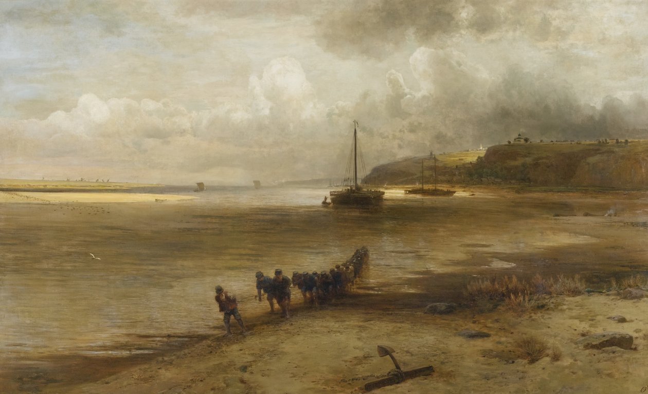 Volga nær Yuryevets, 1870 av Alexei Kondratjewitsch Sawrassow