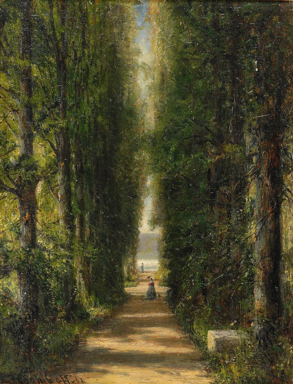 The Avenue, 1867 av Aleksei Petrovich Bogolyubov