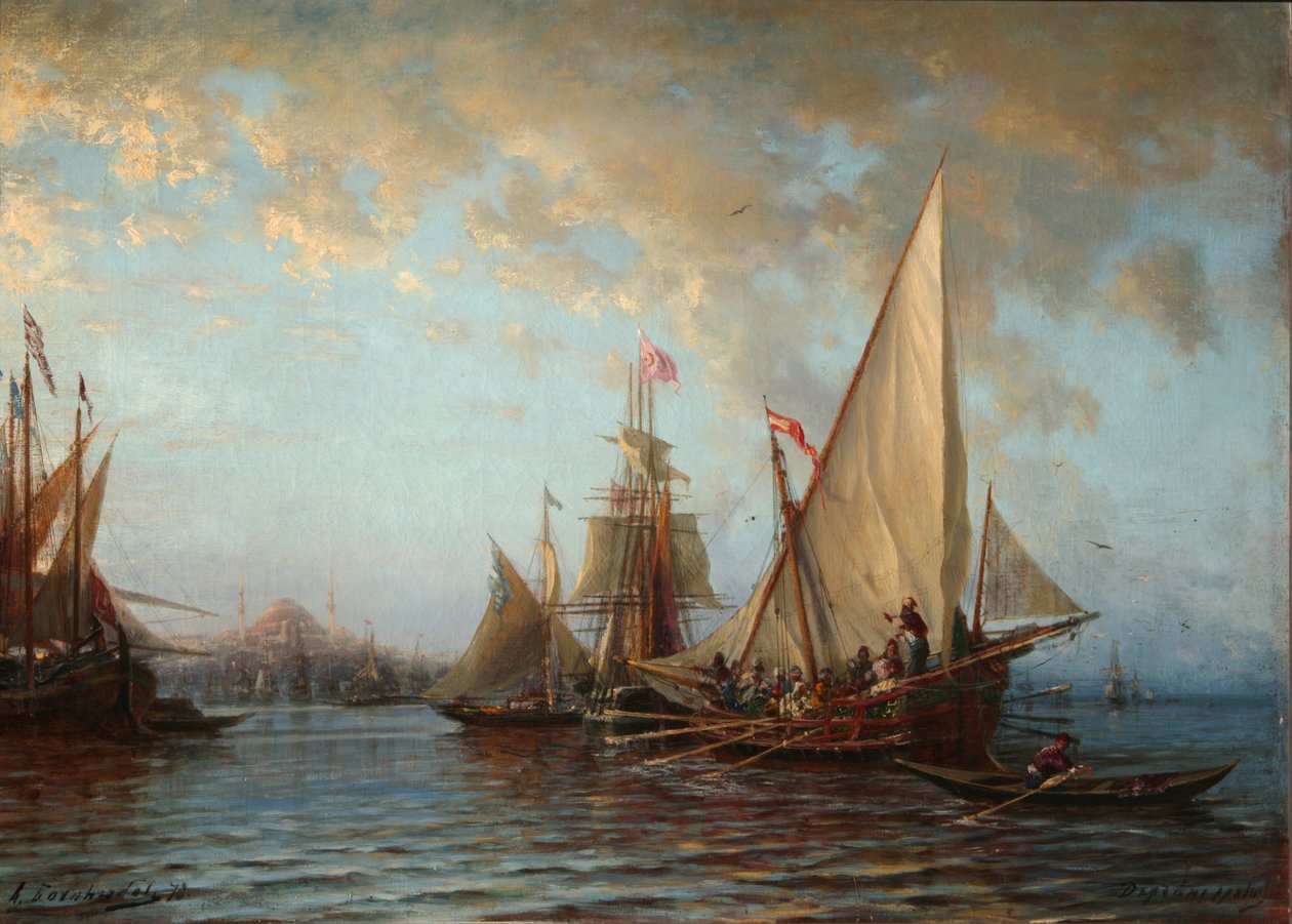Dardanellene, 1873 av Aleksei Petrovich Bogolyubov