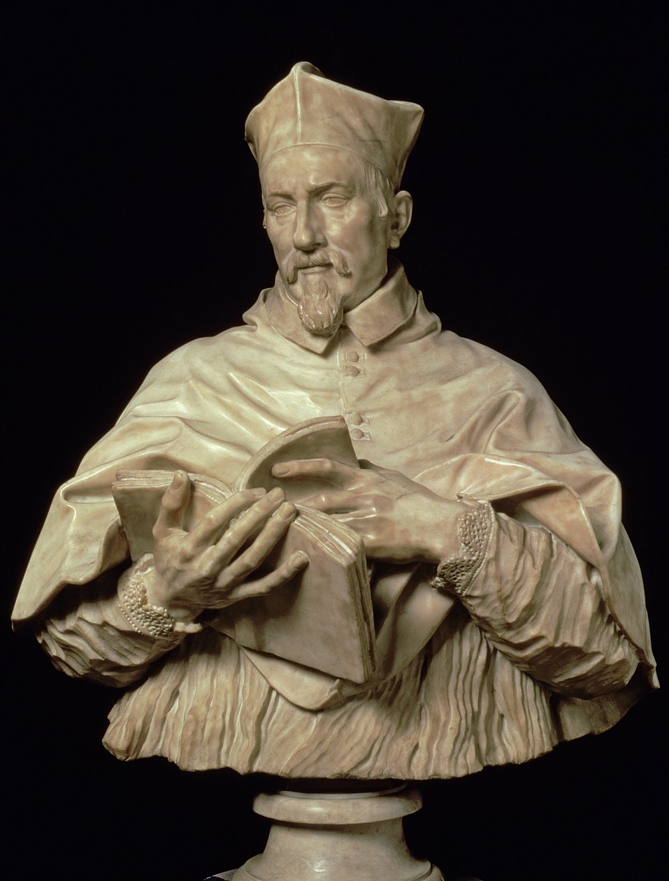 Byste av kardinal P.S. Zacchia Rondanini (marmor) av Alessandro Algardi