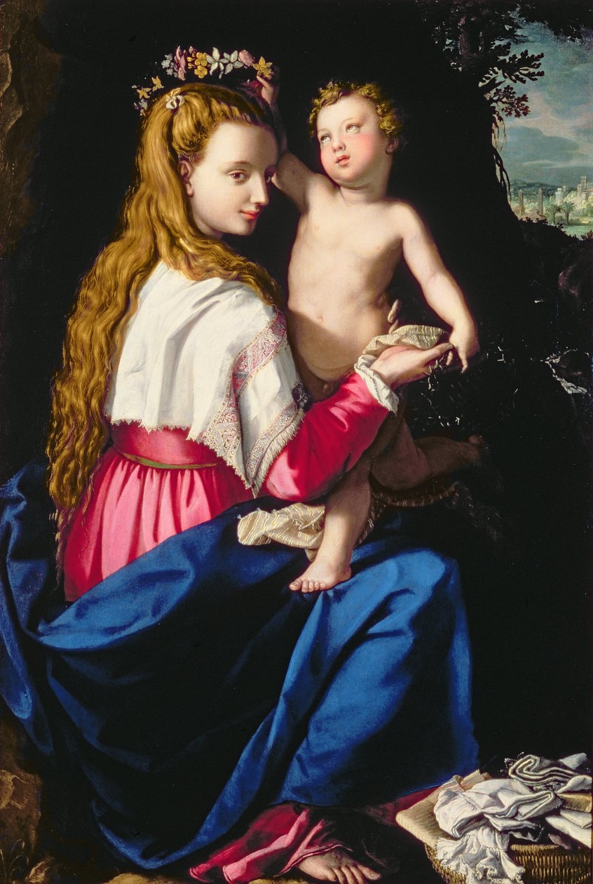 Madonna og barn av Alessandro Allori