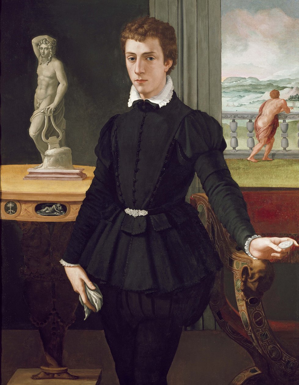 Portrett av en ung mann, etter 1560 av Alessandro Allori