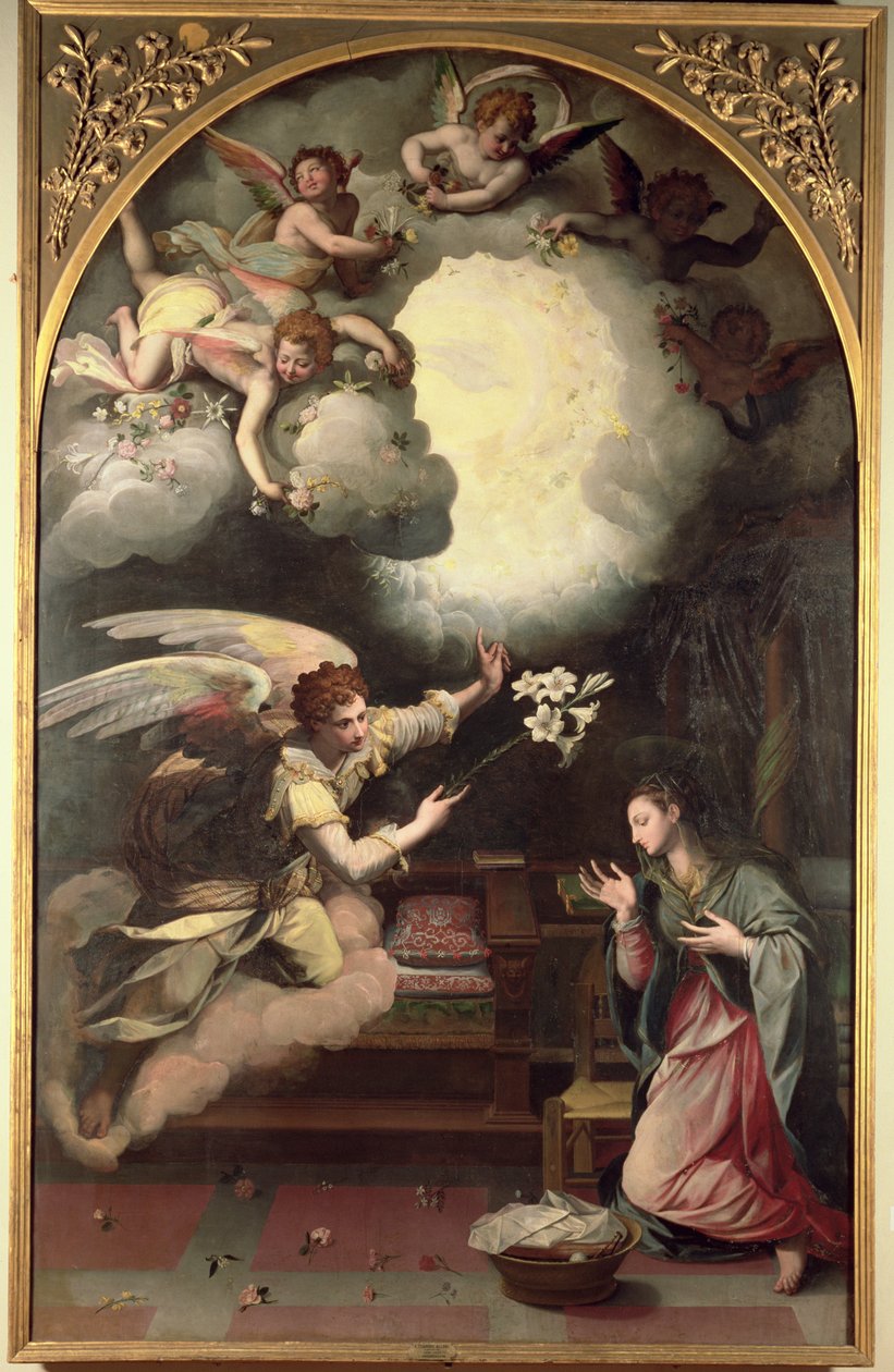 Bebudelsen, 1579 av Alessandro Allori