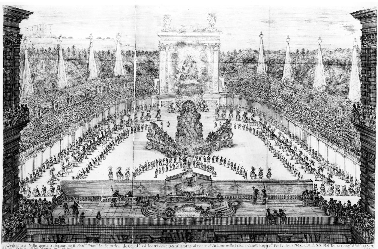Pageant of Atlas for ekteskapet til Cosimo III de