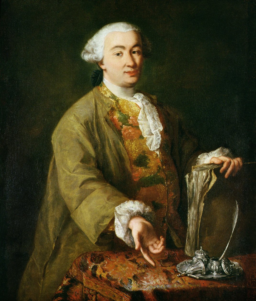 Portrett av Carlo Goldoni av Alessandro Longhi