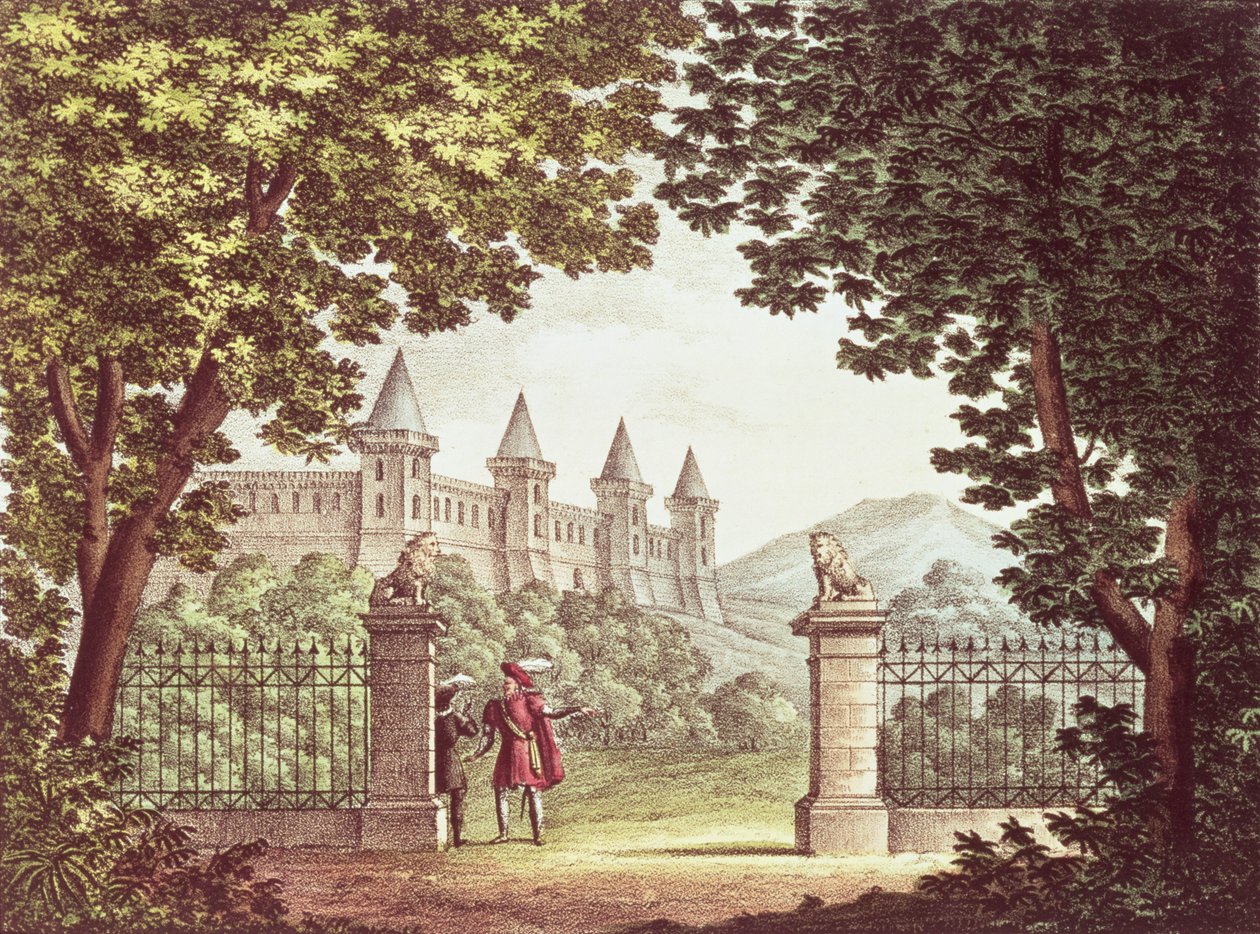 The Gardens of Windsor Castle, scenografi for operaen 