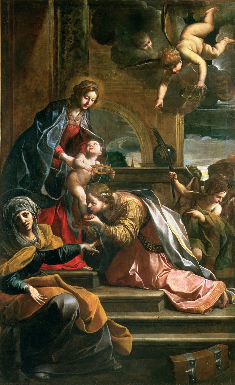 St. Catherines mystiske ekteskap av Alessandro Tiarini