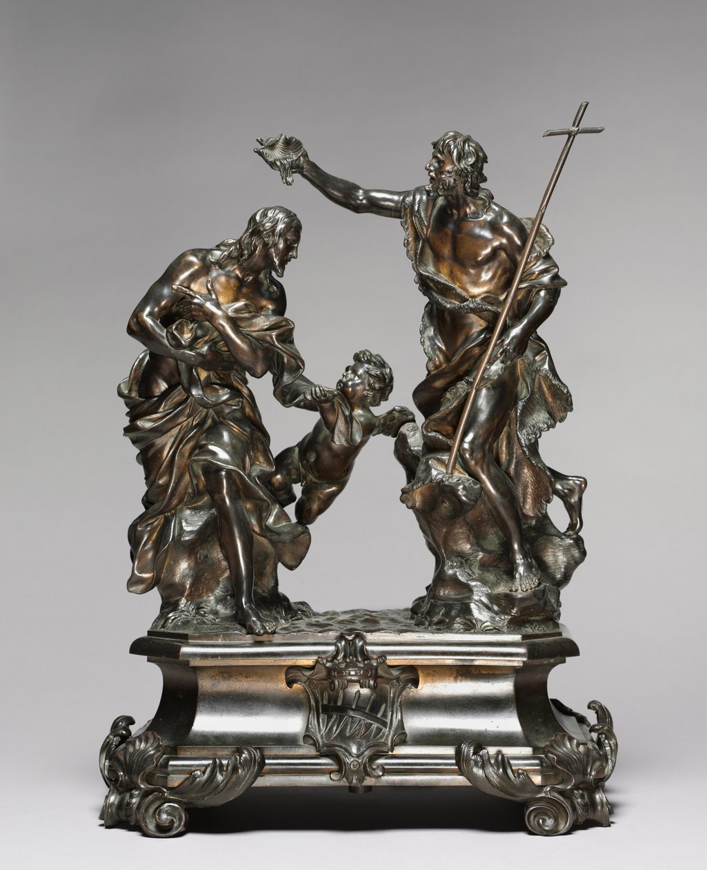 Kristi dåp, designet 1645-46, sannsynligvis laget 1650-55 av Alessandro Algardi