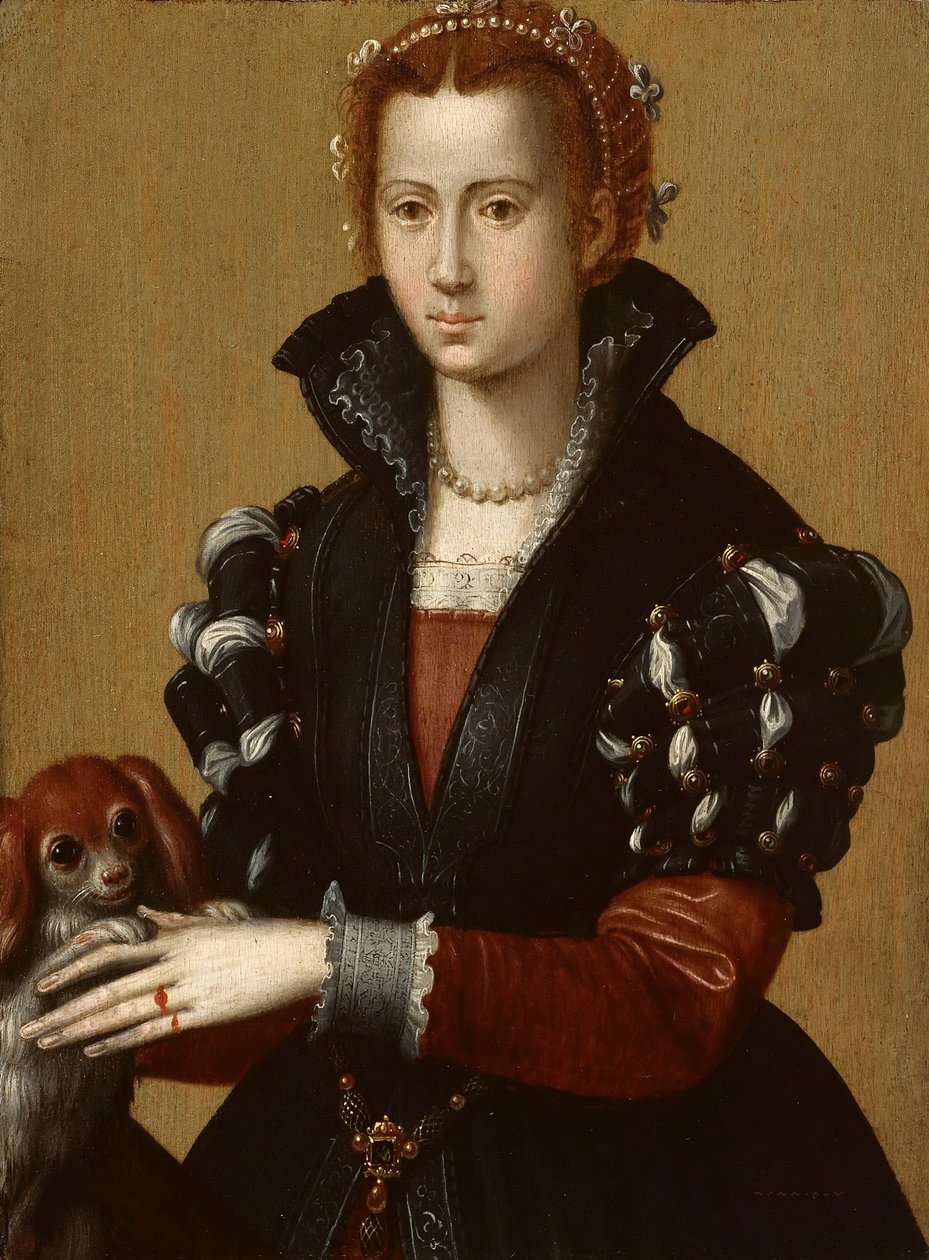 Portrett av Eleanor av Toledo 15221562, ca. 1560 av Alessandro Allori