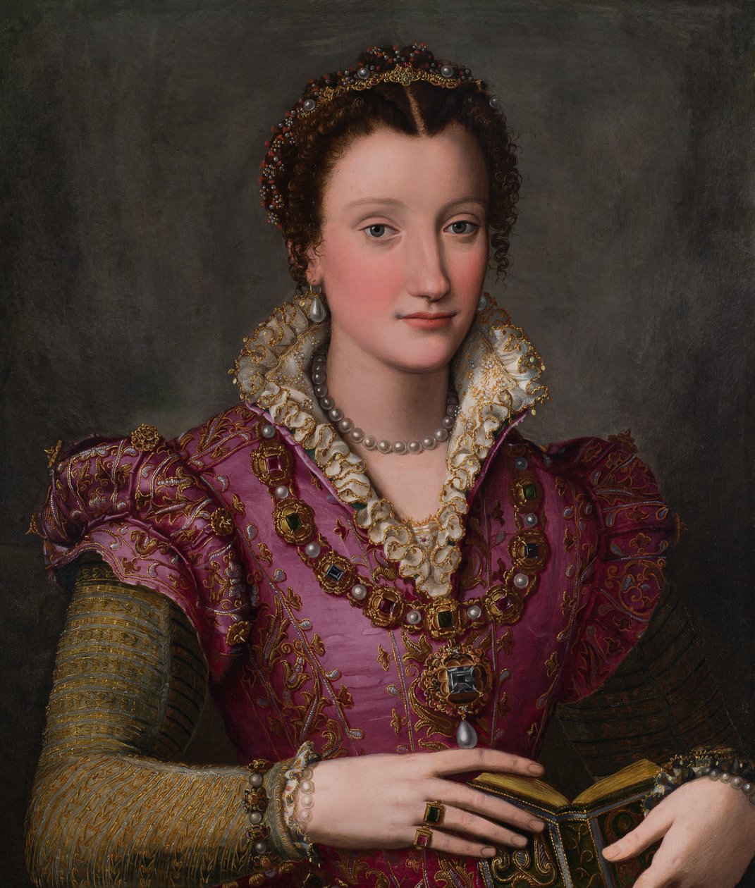 Portrett av en dame, sannsynligvis Camilla Martelli de’Medici av Alessandro Allori