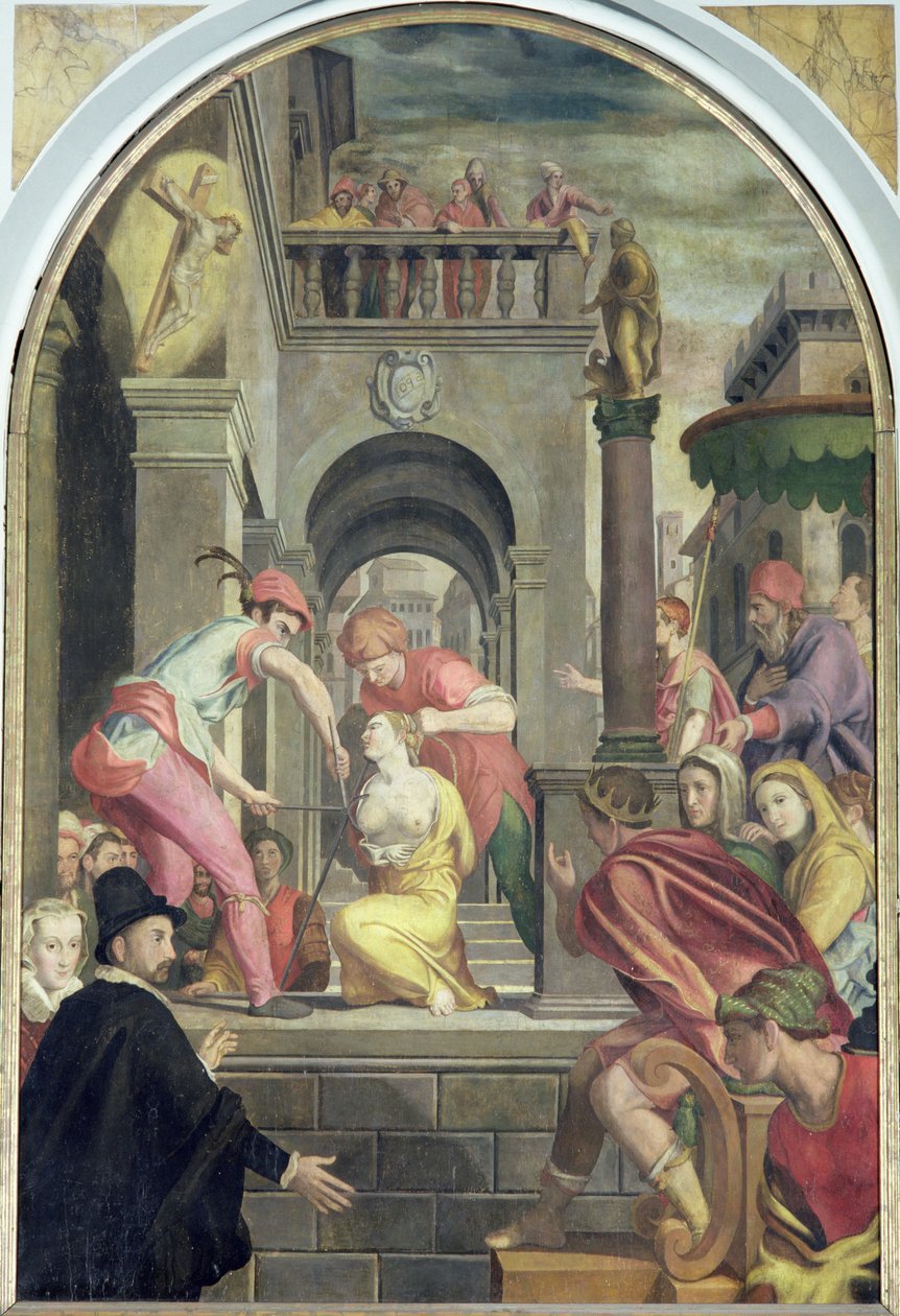 The Martyrdom of St. Agatha, 1585 av Alessandro Allori