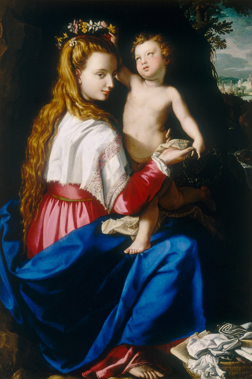 Jomfru med barn av Alessandro Allori