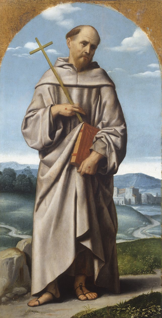 St. Francis, ca. 1529 (olje på lerret) av Alessandro Bonvicino Moretto