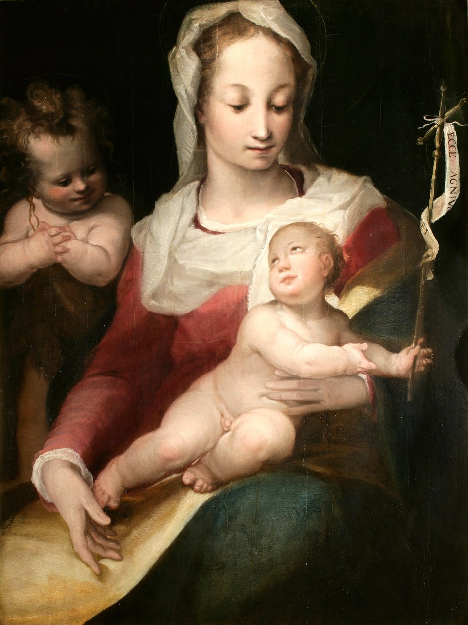 Madonna med Child and Young Saint John av Alessandro Casolani