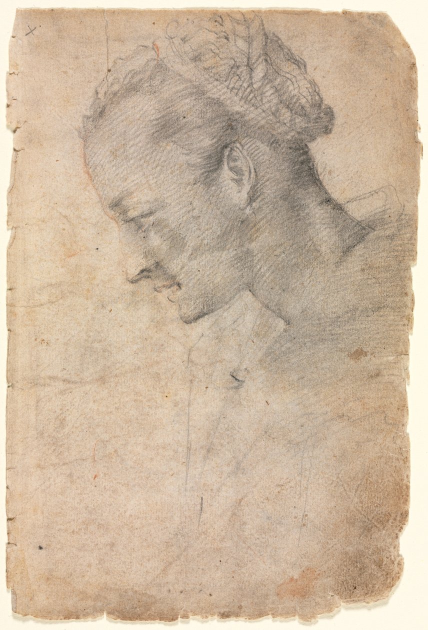 Profile of a Womans Head, andre halvdel av 1500-tallet. av Alessandro Casolani