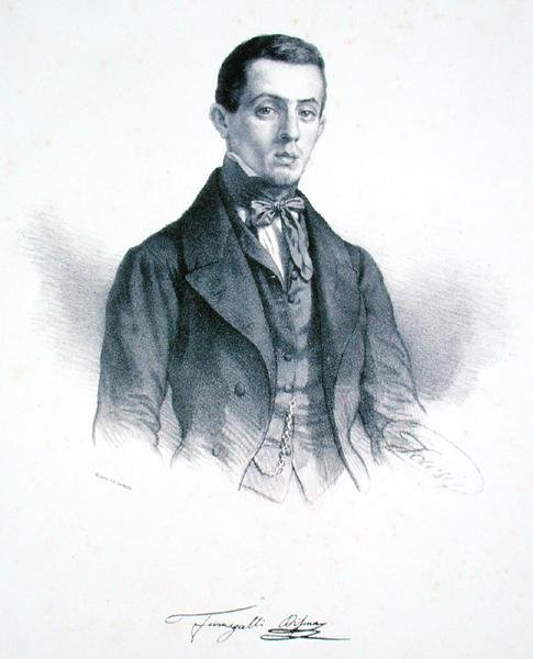 Disma Fumagalli (1826-93) (gravering) av Alessandro Focosi