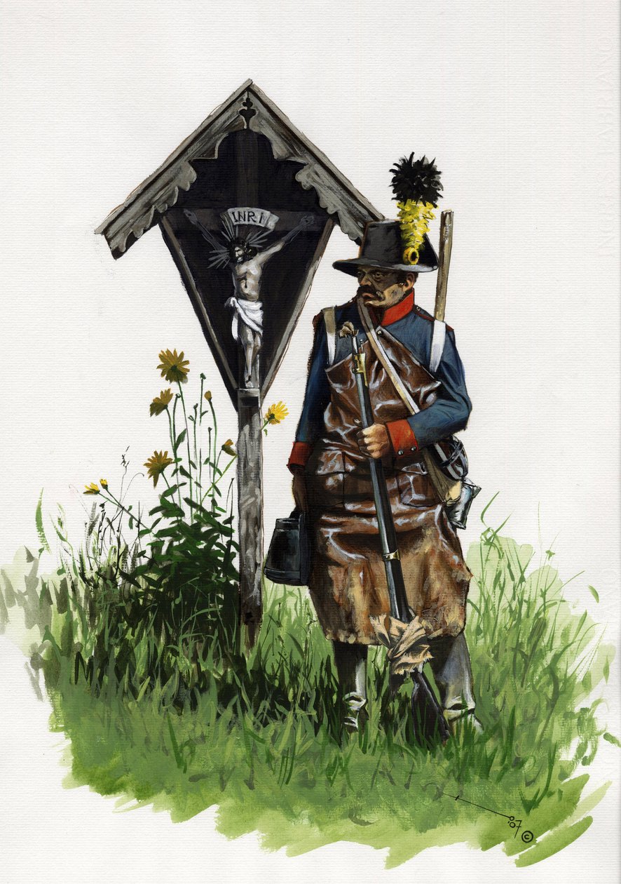 First Empire (1804–1814 og 1815): pionersoldat fra den østerrikske hæren av Alessandro Lonati