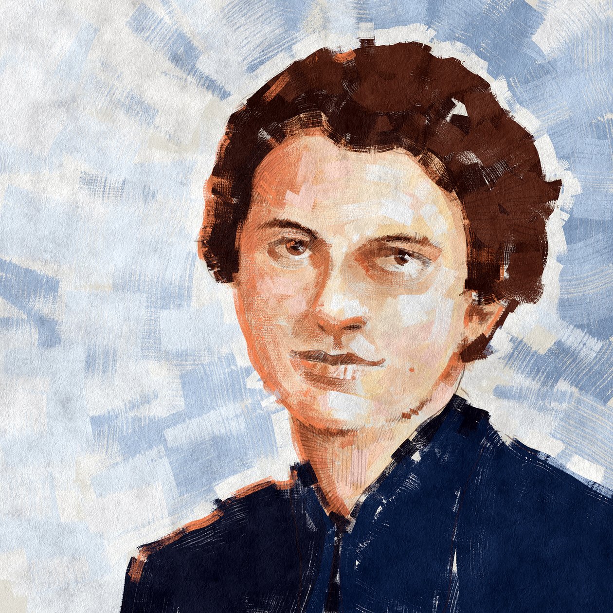 Portrett av kjemiker Rosalind Franklin, 2023 (illustrasjon) av Alessandro Lonati