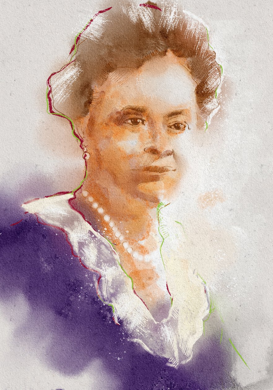 Portrett av farmakolog Gertrude. Elion, 2023 (illustrasjon) av Alessandro Lonati