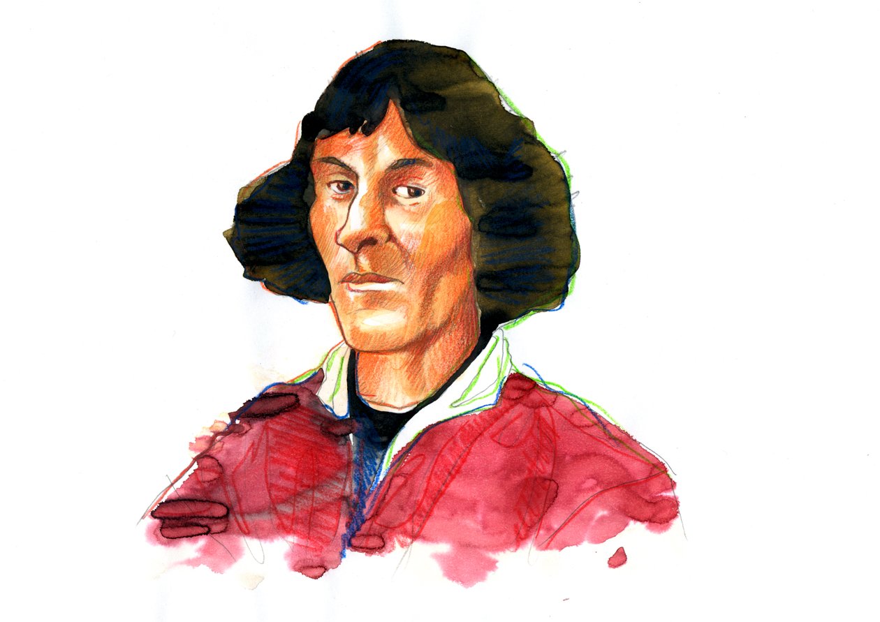 Portrett av Nicolas Copernicus ((Nicolaus Copernicus av Alessandro Lonati