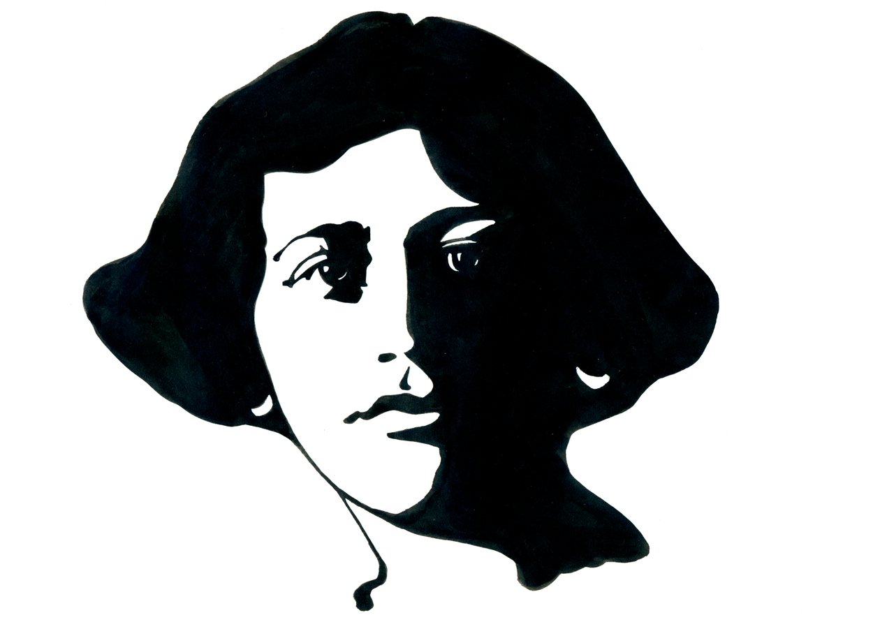 Portrett av Simone Weil (1909-1943), fransk filosof av Alessandro Lonati