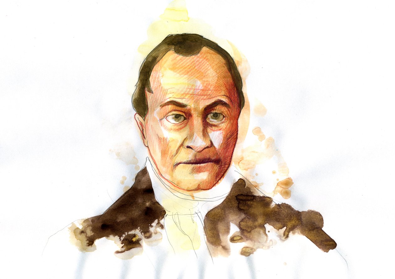 Portrett av den franske filosofen Auguste Comte (1798-1857) (fransk filosof Auguste Comte) av Alessandro Lonati