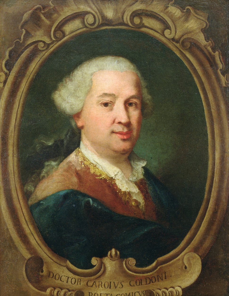 Portrett av Carlo Goldoni (1707-93) av Alessandro Longhi