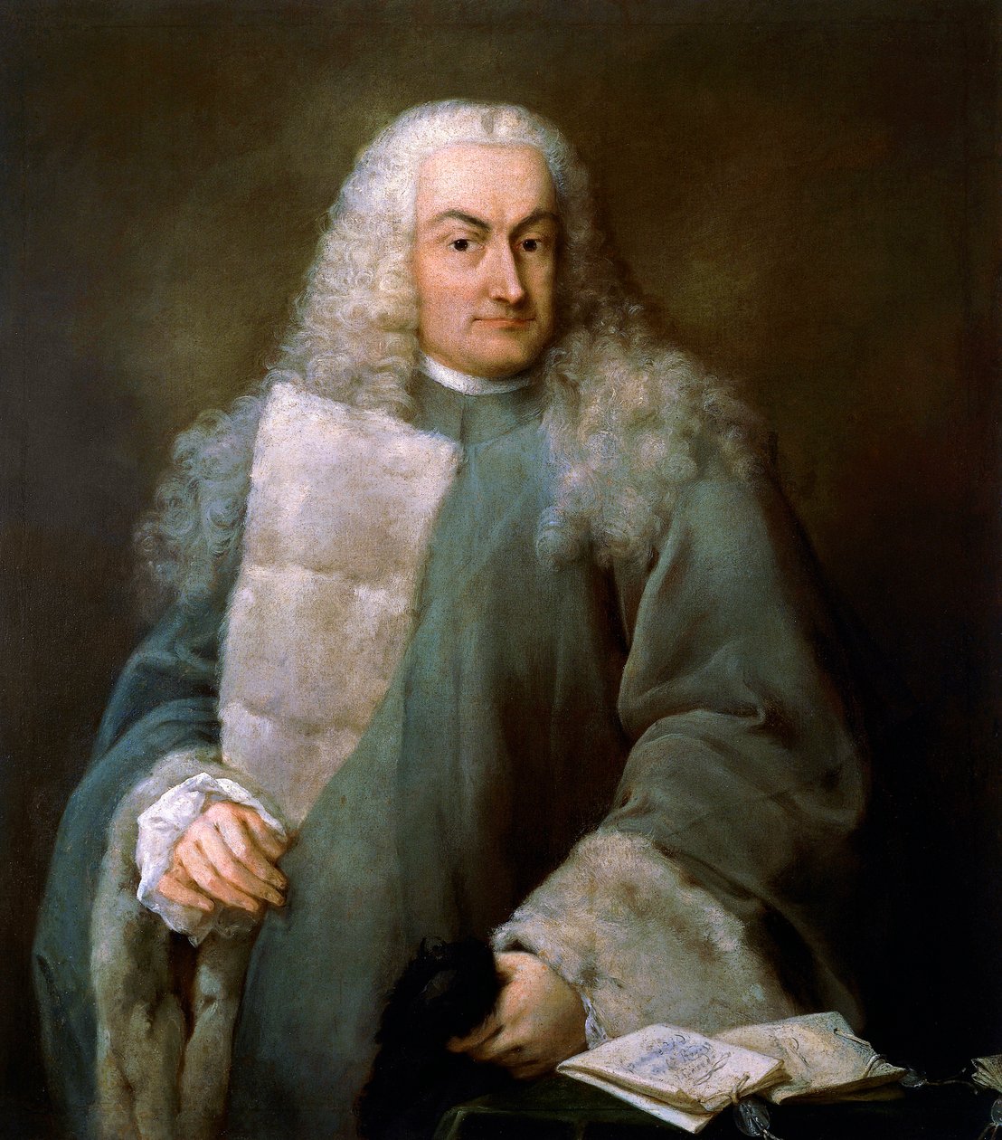 Portrett av Giulio Contarini da Mula (1519-1575), advokat i San Marco, maleri av Alessandro Longhi (1733-1813), Olje på lerret av Alessandro Longhi