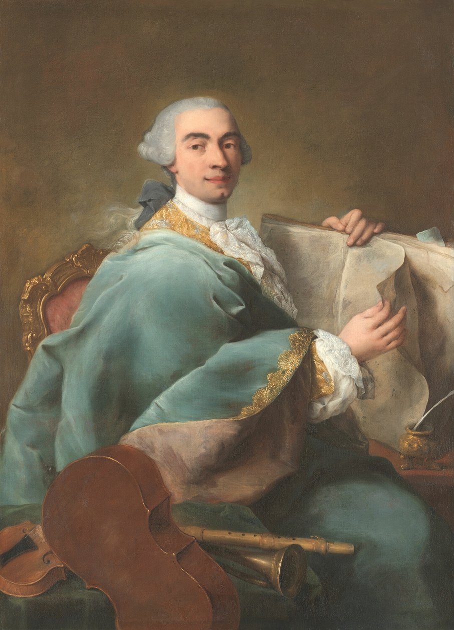 Portrett av en musiker, ca. 1770. av Alessandro Longhi